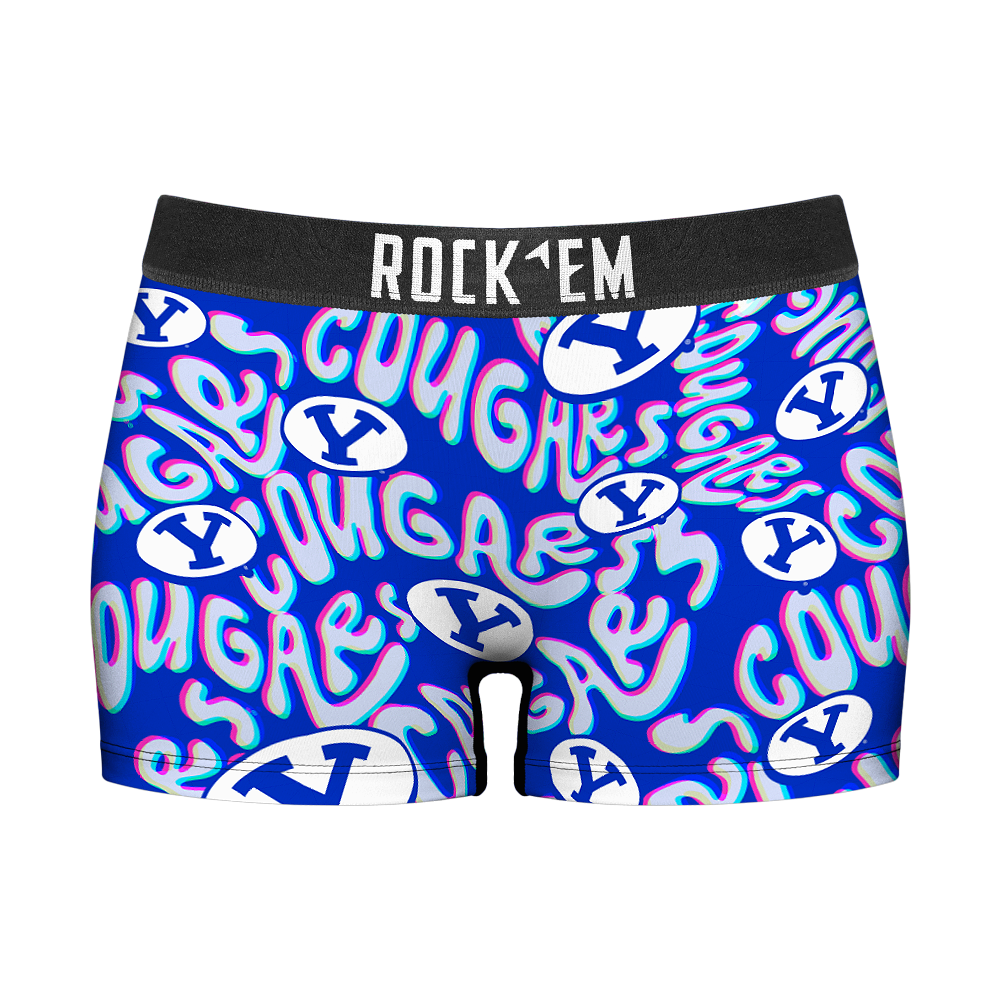 Women's Boy Shorts - BYU Cougars - Twisted Wordmark