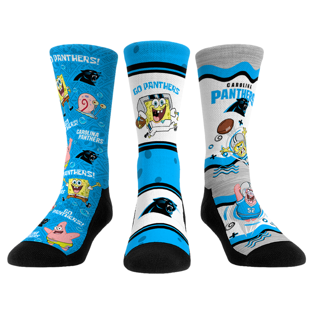 Carolina Panthers - SpongeBob SquarePants  - 3-Pack
