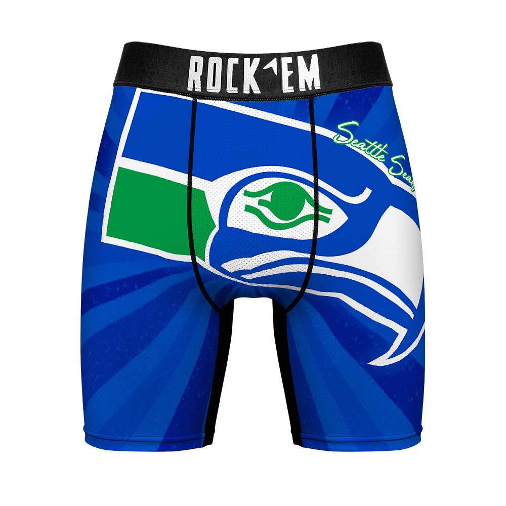 Boxer Briefs - Seattle Seahawks - Throwback Swirl