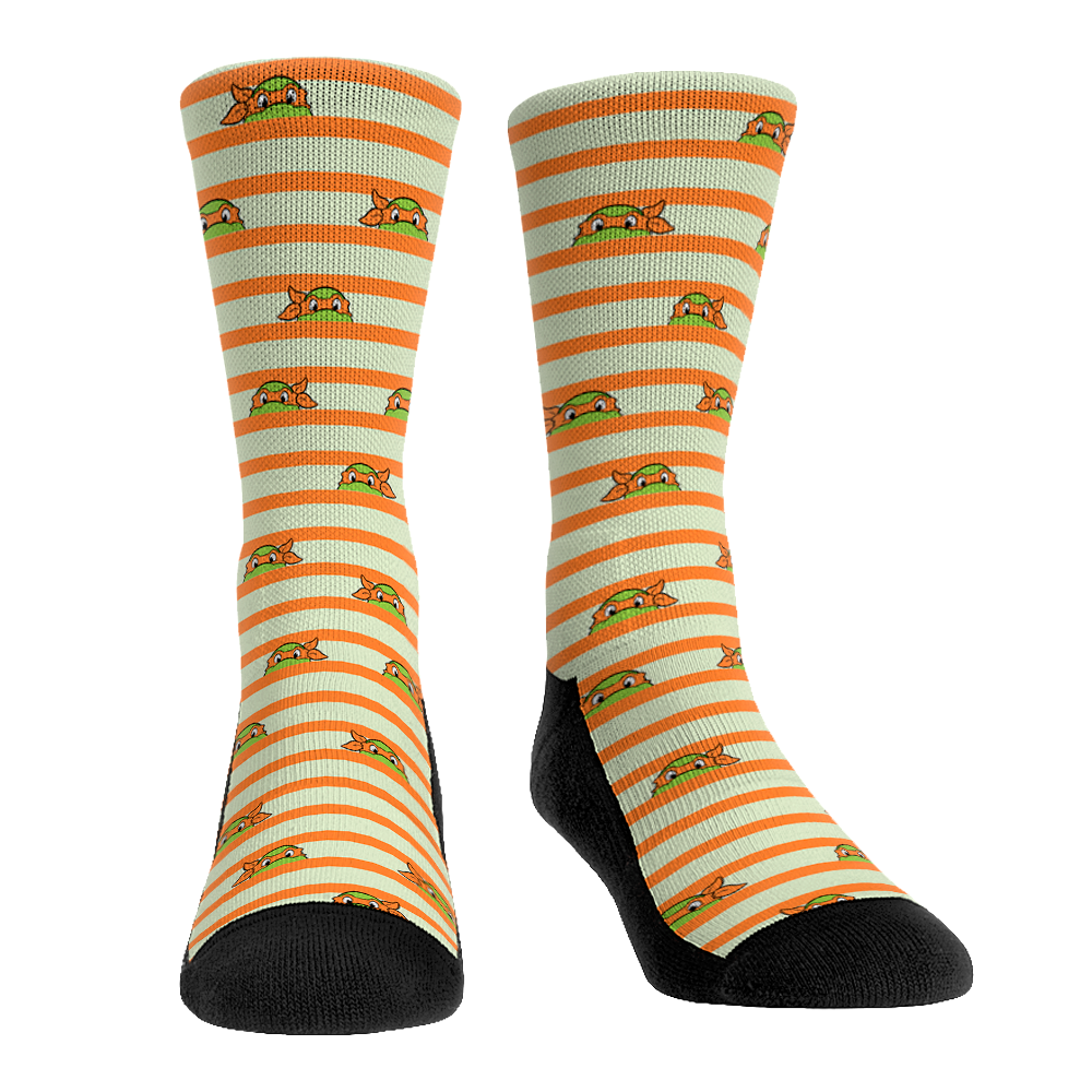 Teenage Mutant Ninja Turtles - Michaelangelo  - Peek-A-Boo Stripes
