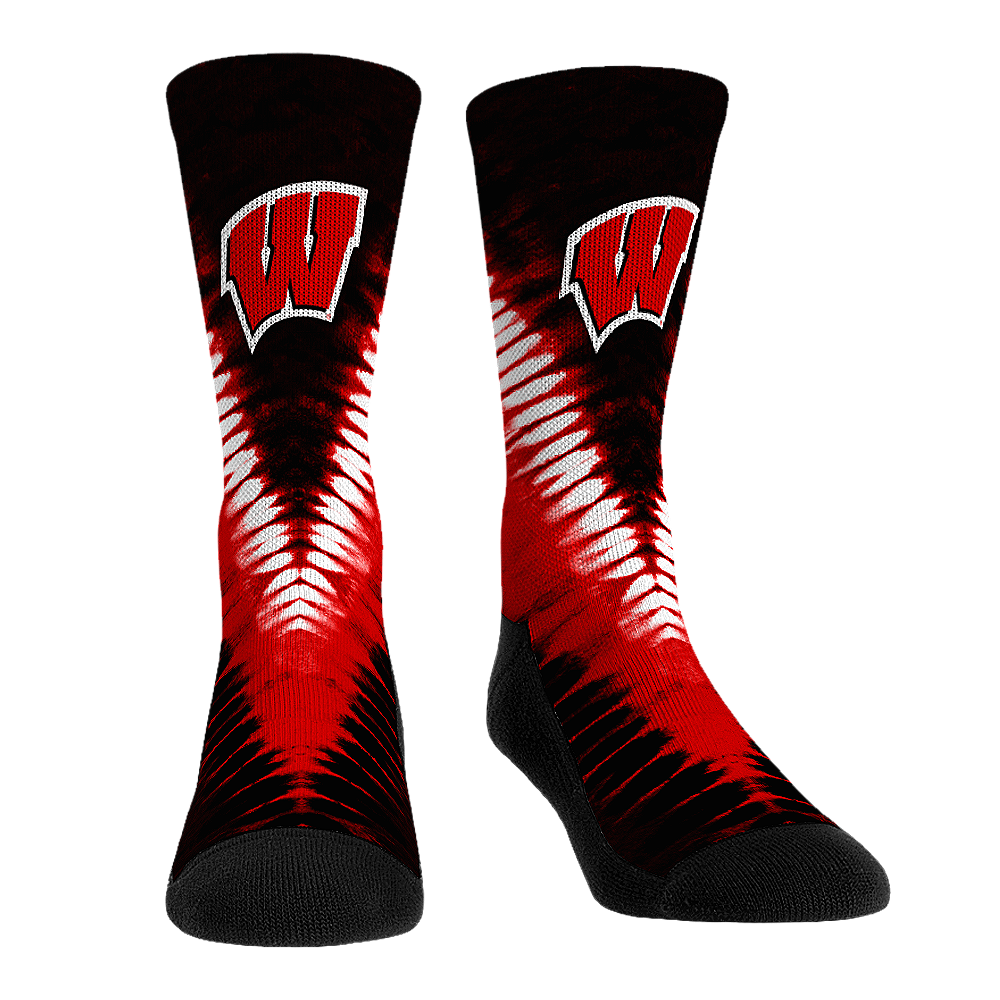 Wisconsin Badgers - V Shape Tie Dye